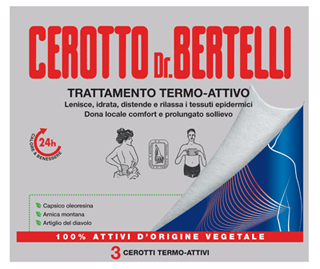 DR BERTELLI CEROTTO TERMO-ATTIVO 3 PEZZI - Luckyfarma.it