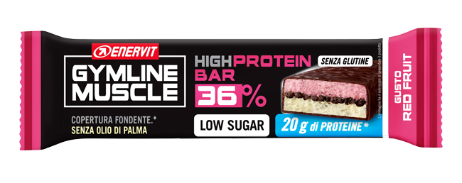 ENERVIT HIGH PROTEIN BAR 36% RED FRUIT BARRETTA 55 G - Luckyfarma.it