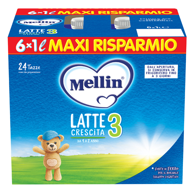 MELLIN 3 LATTE 6X1000 ML - Luckyfarma.it