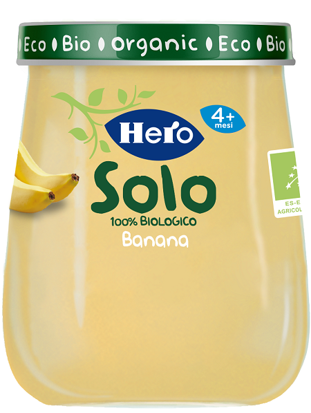 HERO SOLO OMOGENEIZZATO BANANA 100% BIO 120 G - Luckyfarma.it