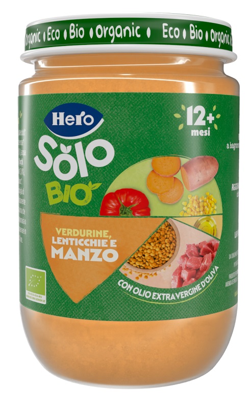 HERO SOLO OMOGENEIZZATO VERDURINE CON MANZO 100% BIO 190 G - Luckyfarma.it
