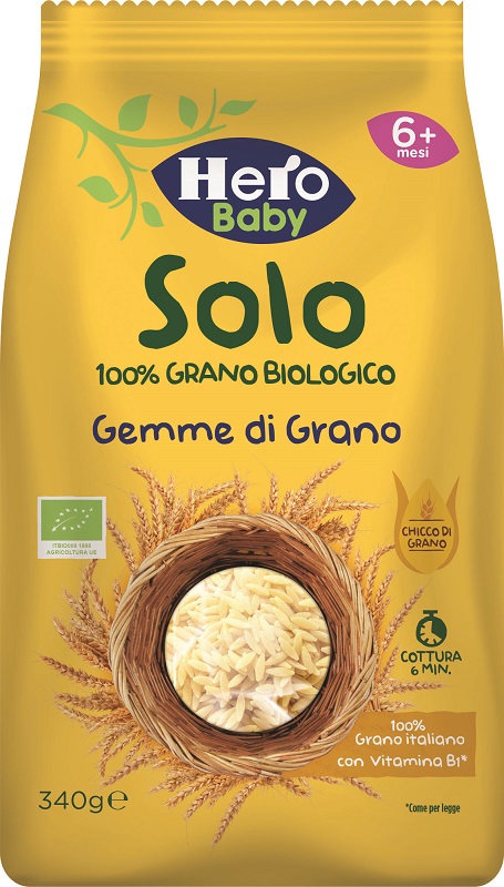 HERO SOLO PASTINA DI SEMOLA DI GRANO DURO 100% BIO 340 G - Luckyfarma.it
