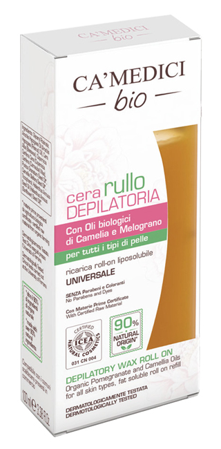 CA' MEDICI BIO CERA DEPILATORIA PER RULLO MELOGRANO E CAMELIA 100 ML - Luckyfarma.it