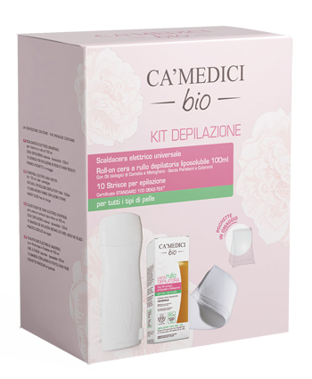 CA' MEDICI BIO KIT DEPILAZIONE MANIPOLO + STRISCE + RULLO - Luckyfarma.it