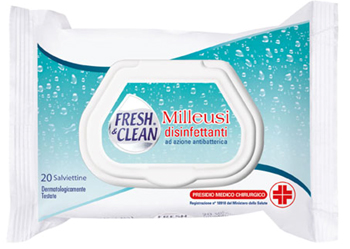 DISINFETTANTE FRESH&CLEAN SALVIETTINE 20 PEZZI - Luckyfarma.it