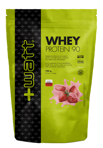 WHEY PROTEIN 90 FRAGOLA 750 G DOYPACK - Luckyfarma.it