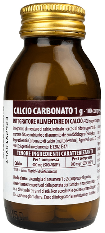 CALCIO CARBONATO NUOVA FORMULA 1 G 100 COMPRESSE - Luckyfarma.it