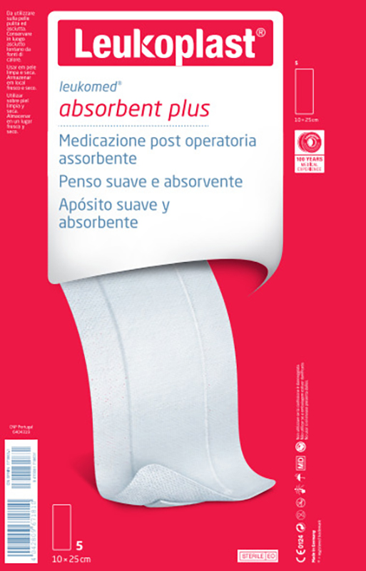 LEUKOMED MEDICAZIONE POST-OPERATORIA IN TESSUTO NON TESSUTO 10 X 25 CM - Luckyfarma.it