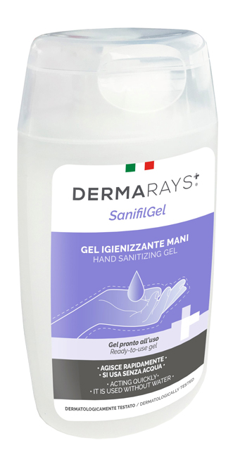 DERMARAYS SANIFIL GEL IGIENIZZANTE MANI PRONTO ALL'USO ALCOOL 80% 100 ML - Luckyfarma.it