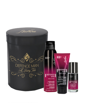 DEFENCE MAN KIT NATALE 2020 1 SAFE SHAVE SCHIUMA BARBA ANTI IRRITAZIONI 200 ML + 1 SAFE BALM BALSAMO DOPOBARBA LENITIVO 75 ML + 1 DRY TOUCH DEODORANTE ROLL ON 50 ML - Luckyfarma.it