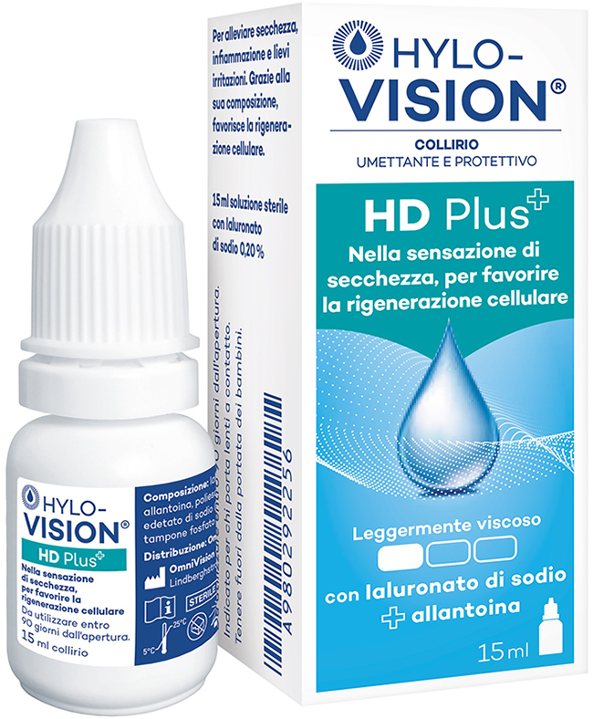 HYLOVISION HD PLUS COLLIRIO UMETTANTE E PROTETTIVO 15 ML - Luckyfarma.it
