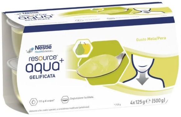RESOURCE AQUA ACQUA GELIFICATA+APPLEPEAR CUP 6 4X125 G - Luckyfarma.it