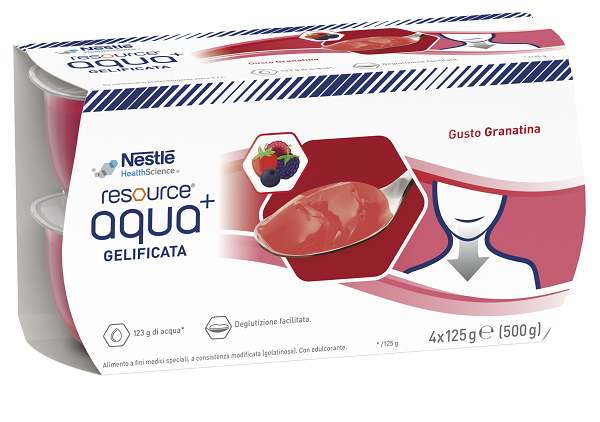 RESOURCE AQUA ACQUA GELIFICATA+GRENADA CUP 6 4X125 G - Luckyfarma.it