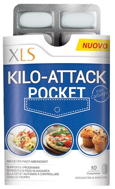 XLS KILO ATTACK POCKET 10 COMPRESSE - Luckyfarma.it