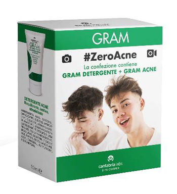 GRAM ZEROACNE 1 GRAM DETERGENTE 50 ML + 1 GRAM ACNE 50 ML - Luckyfarma.it