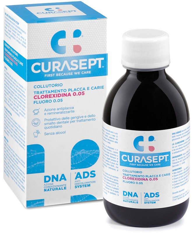 CURASEPT COLLUTORIO 0,05 ADS + DNA 200 ML - Luckyfarma.it
