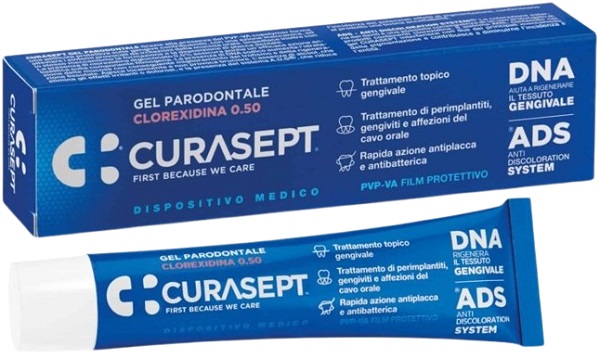 CURASEPT GEL PARODONTALE 0,5% 30 ML ADS + DNA - Luckyfarma.it