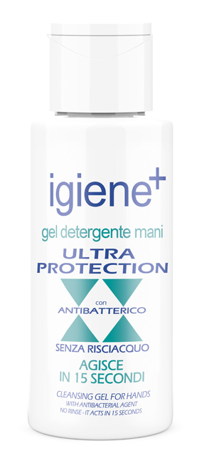 IGIENE+ GEL DETERGENTE MANI ULTRA PROTECTION CON ANTIBATTERICO 50 ML - Luckyfarma.it