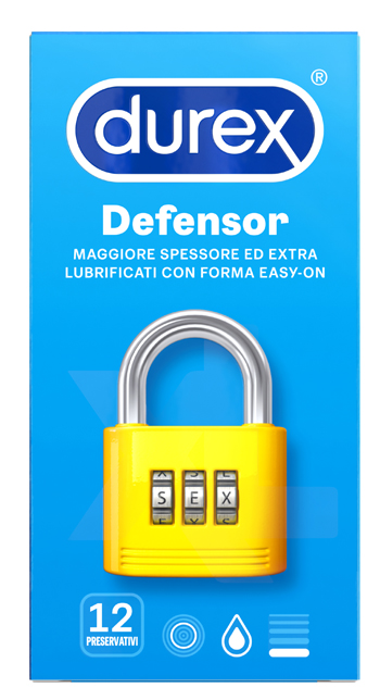 PROFILATTICO DUREX DEFENSOR 12 PEZZI - Luckyfarma.it