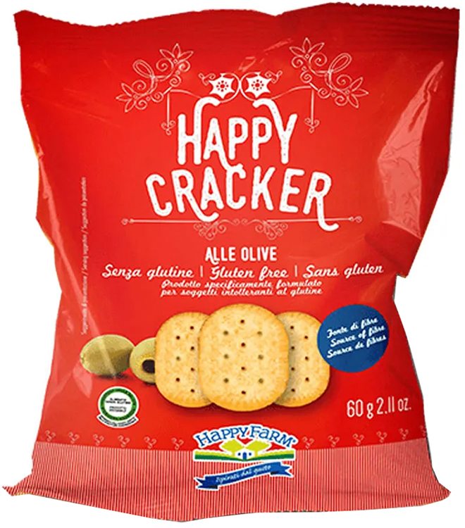 HAPPY FARM CRACKER OLIVE 60 G - Luckyfarma.it