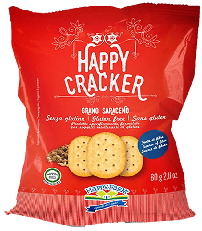 HAPPY FARM CRACKER GRANO SARACENO 60 G - Luckyfarma.it