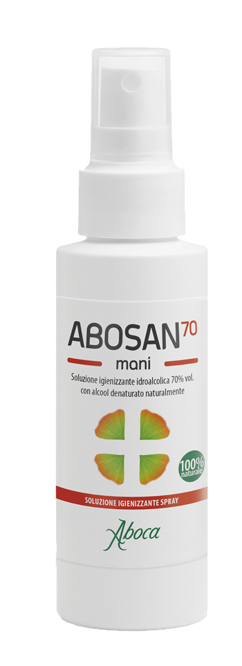 ABOSAN70 SOLUZIONE IGIENIZZANTE MANI 100 ML SPRAY - Luckyfarma.it