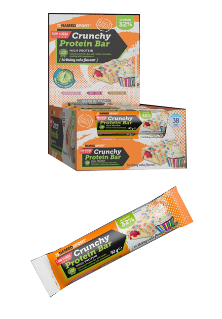 CRUNCHY PROTEINBAR BIRTHDAY CAKE 40 G - Luckyfarma.it