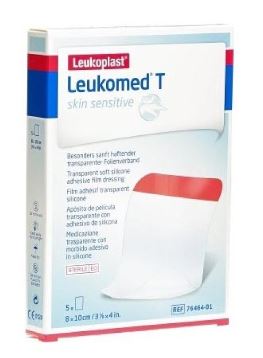 LEUKOMED T SKIN SENSITIVE MEDICAZIONE POST-OPERATORIA TRASPARENTE CON MASSA ADESIVA IN SILICONE 8X10 CM 5 PEZZI - Luckyfarma.it