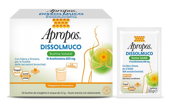 APROPOS DISSOLMUCO 10 BUSTINE SOLUBILI - Luckyfarma.it