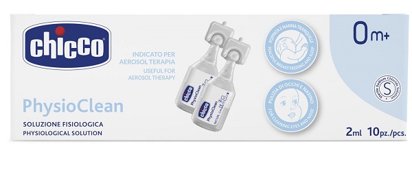 CHICCO SOLUZIONE PHYSIOCLEAN 2 ML 10 PEZZI - Luckyfarma.it