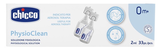 CHICCO SOLUZIONE PHYSIOCLEAN 2 ML 33 PEZZI - Luckyfarma.it
