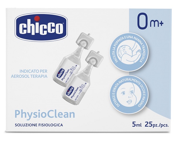 CHICCO SOLUZIONE PHYSIOCLEAN 5 ML 25 PEZZI - Luckyfarma.it