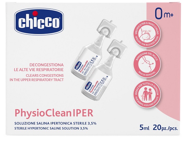 CHICCO SOLUZIONE HYPERTONIC 5 ML 20 PEZZI - Luckyfarma.it