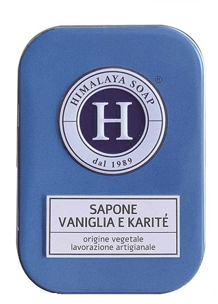 HIMALAYA SAPONE VANIGLIA E KARITE' IN LATTINA 100 G - Luckyfarma.it