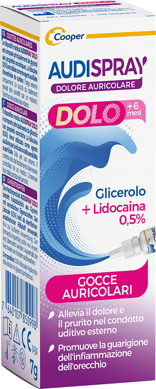 GOCCE AURICOLARI AUDISPRAY DOLO PER BAMBINI 7 G - Luckyfarma.it