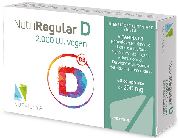NUTRIREGULAR D 2000UI VEGAN 60 COMPRESSE - Luckyfarma.it