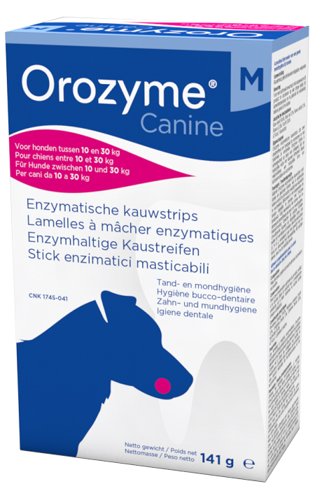 OROZYME CANINE STRISCE ENZIMATICHE MASTICABILI PER CANI DI TAGLIA MEDIA - Luckyfarma.it