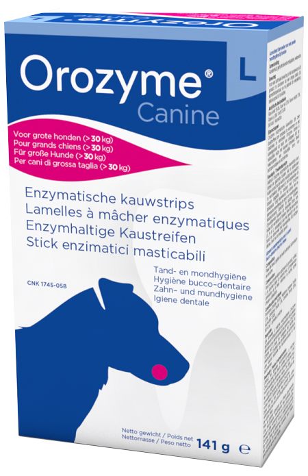 OROZYME CANINE STRISCE ENZIMATICHE MASTICABILI PER CANI DI TAGLIA GRANDE - Luckyfarma.it
