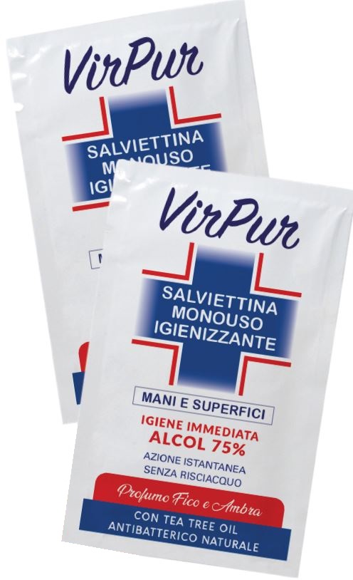 VIRPUR SALVIETTA IGIENIZZANTE MONOUSO - Luckyfarma.it