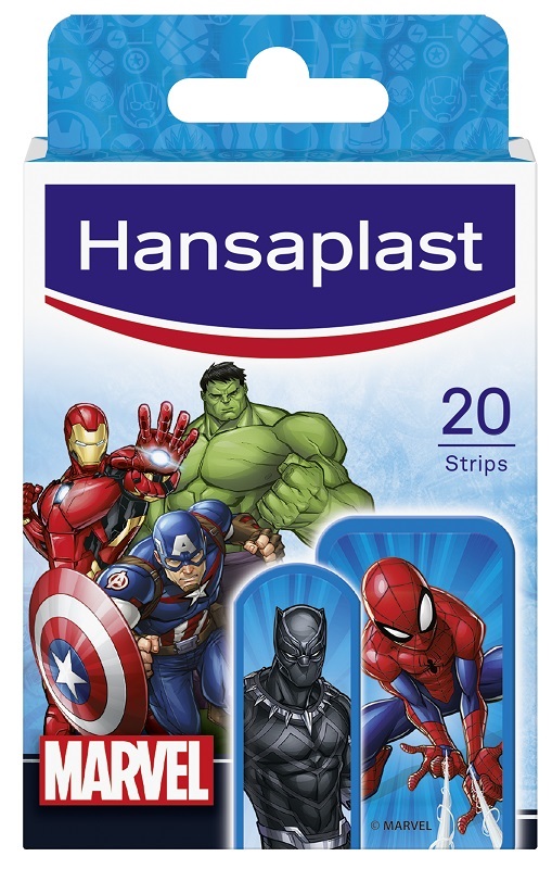 HANSAPLAST CEROTTO KIDS MARVEL 20 PEZZI - Luckyfarma.it