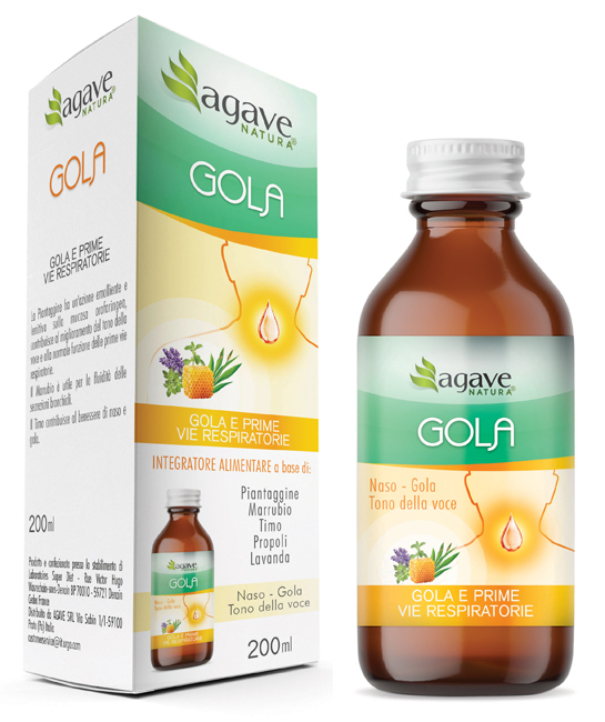 AGAVE NATURA SCIROPPO GOLA 200 G - Luckyfarma.it