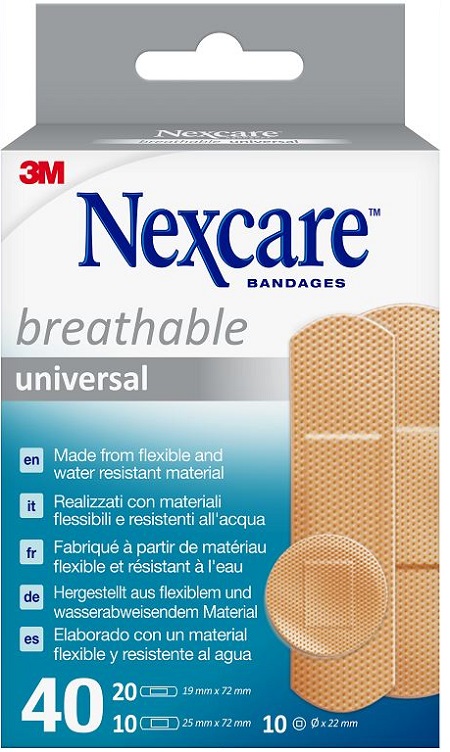 CEROTTO PREPARATO 3M NEXCARE UNIVERSAL N0340AS ASSORTITI 20 CEROTTI 19X72MM + 10 CEROTTI 25X72MM + 10 CEROTTI TONDI 22,5MM - Luckyfarma.it