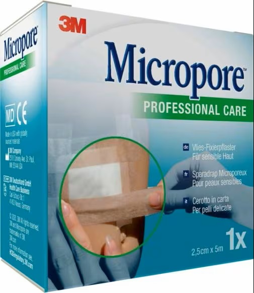 CEROTTO IN CARTA 3M MICROPORE SURGICAL TAPE TAN M5X25MM - Luckyfarma.it