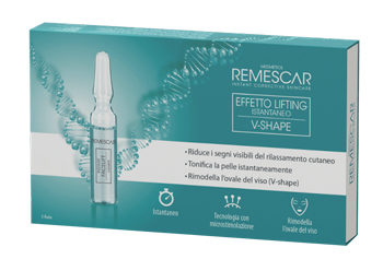 REMESCAR EFFETTO LIFTING ISTANTANEO V-SHAPE 5 FIALE X 2 ML - Luckyfarma.it