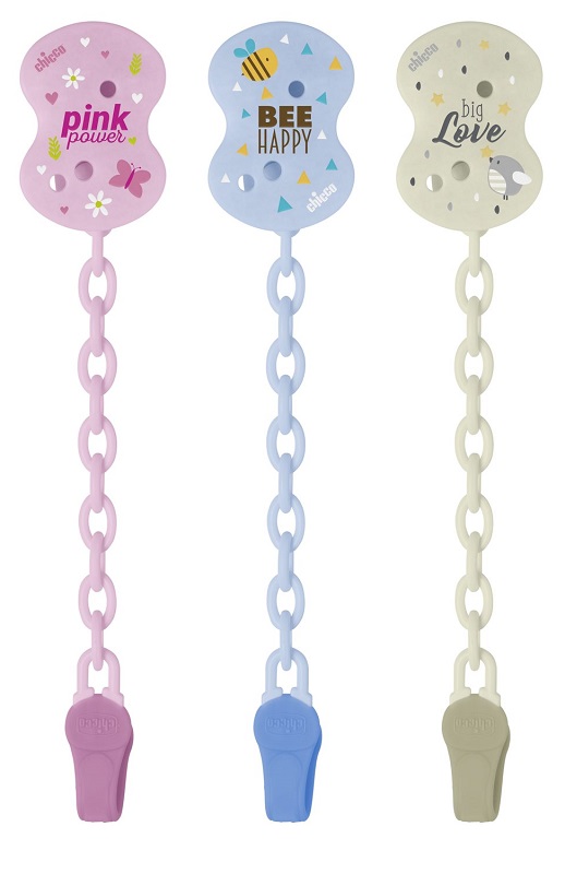 CHICCO CLIP CON CATENELLA MIXED COLORS NEW 2020 - Luckyfarma.it