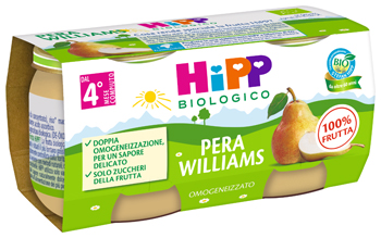HIPP BIO OMOGENEIZZATO PERA WILLIAMS 2 X 80 G - Luckyfarma.it