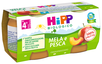 HIPP BIO OMOGENEIZZATO MELA/PESCA 2 X 80 G - Luckyfarma.it