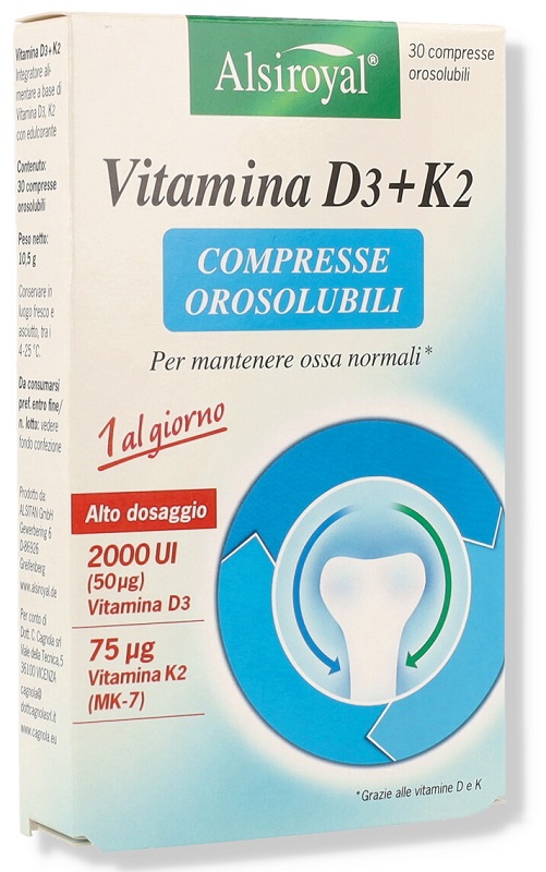 VITAMINA D3+K2 30 COMPRESSE - Luckyfarma.it