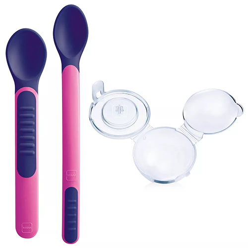 MAM HEAT SENSITIVE SPOONS&COVER FEMMINA - Luckyfarma.it