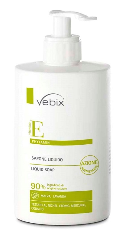 VEBIX PHYTAMIN SAPONE MANI AZIONE IGIENIZZANTE 500 ML - Luckyfarma.it